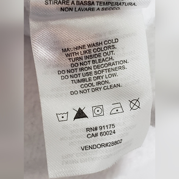 Fila Ladies' 1/4 Zip Fleece Pullover Sweatshirt, White/Navy Large - Picture 12 of 14